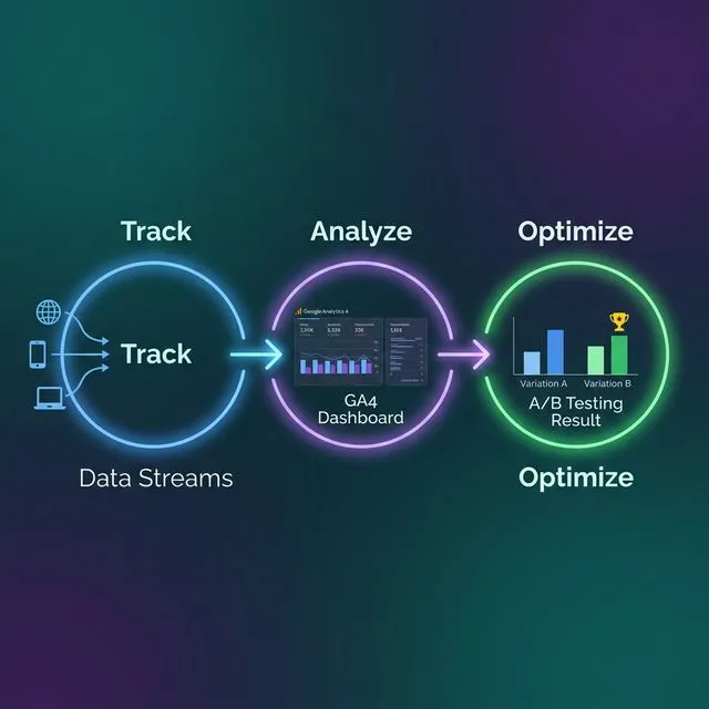 data driven marketing analytics cro infographic
