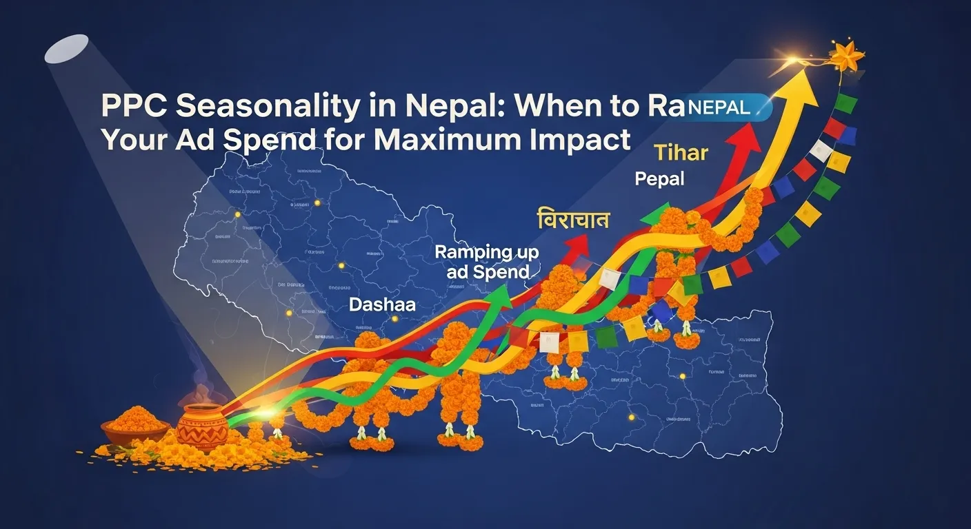 Dashain shopping crowd in Kathmandu market