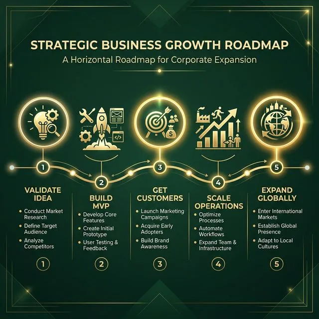 strategic business growth entrepreneurship nepal infographic