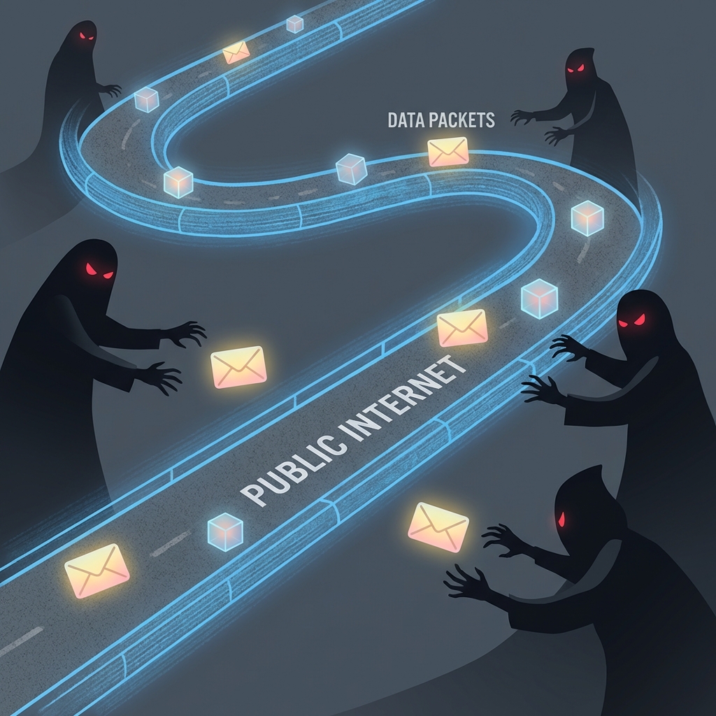 Data Transit Risk concept