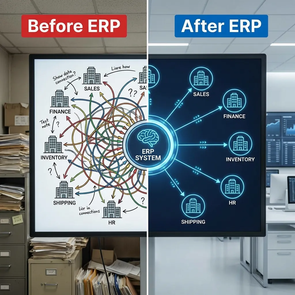 Before vs After ERP
