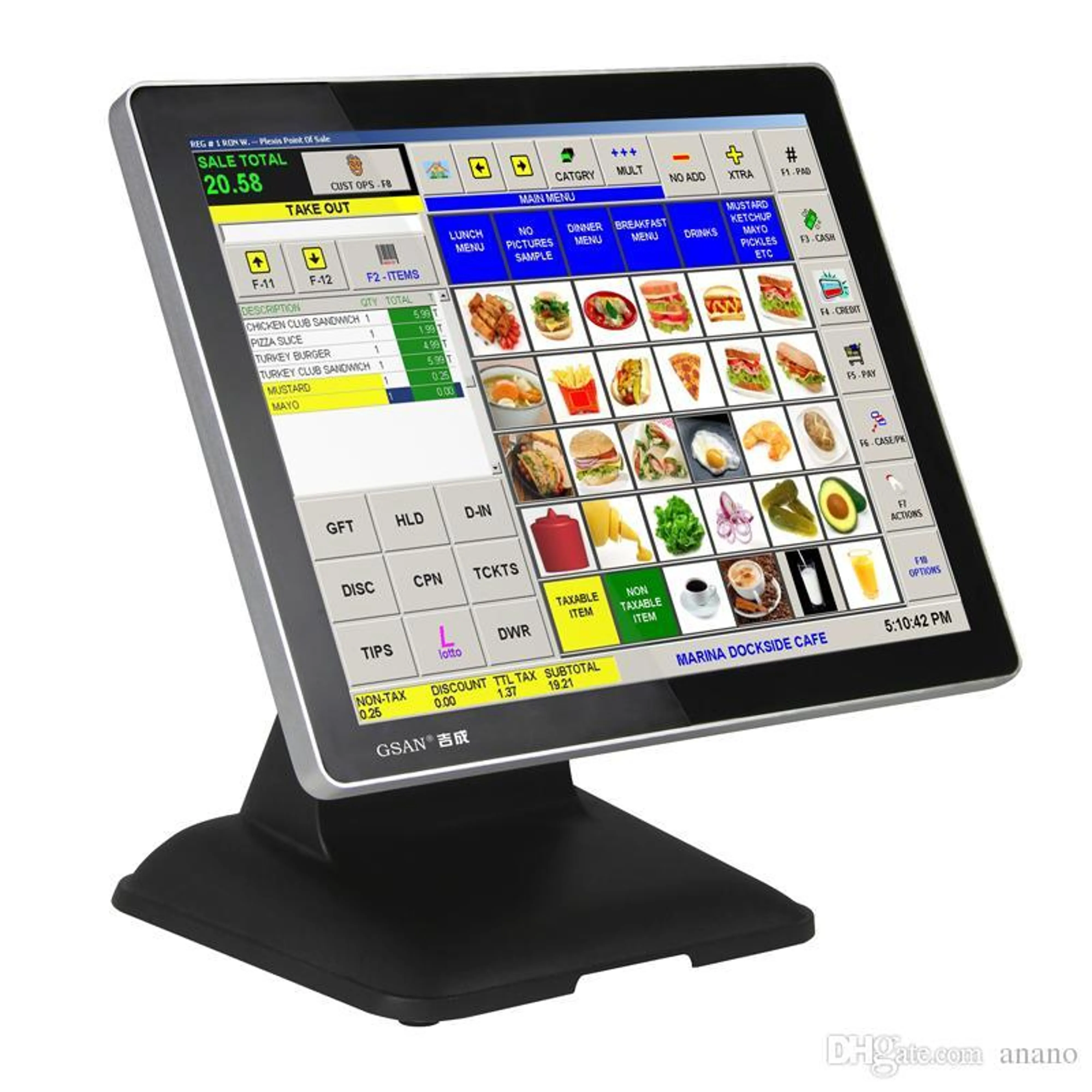 POS terminal with specialized keyboard