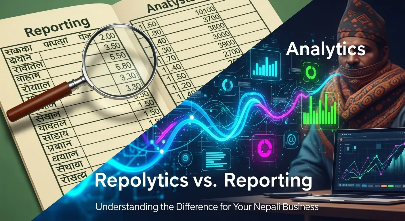 Analytics vs. Reporting: Understanding the Difference for Your Nepali Business